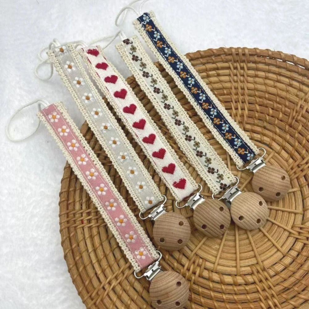 Baby Food Pacifier - New Wooden Baby Pacifier Chain Guard