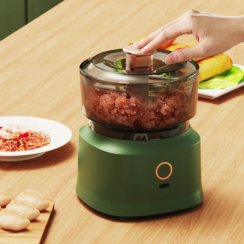 Baby Food Grinder - Mini Meat Grinder Electric Garlic Masher
