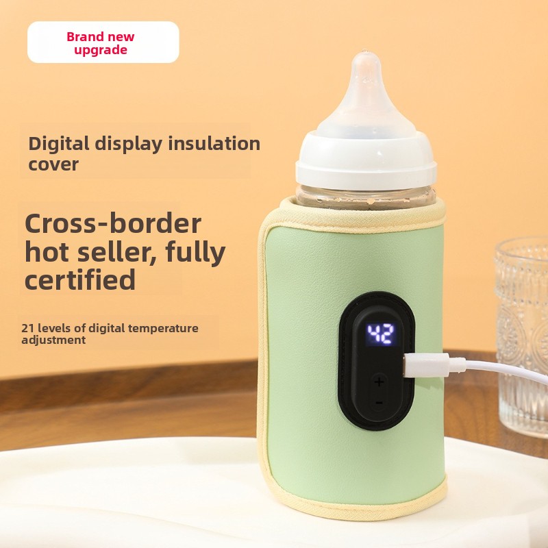 Baby Food Pouches - Portable Digital Display Baby Bottle Warmer