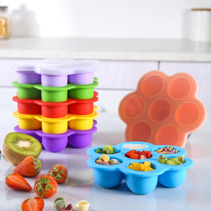 Baby Food Bites - 7 Holes Reusable Silicone Baby Food