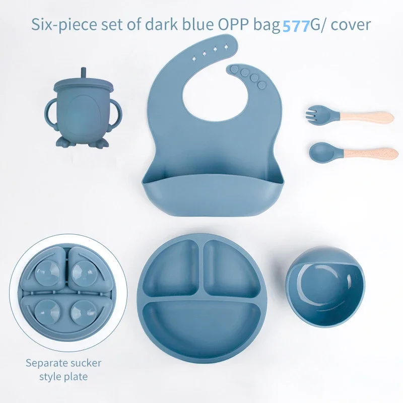 Baby Food Pouches - 6 PCS Baby Meal Set Silicone