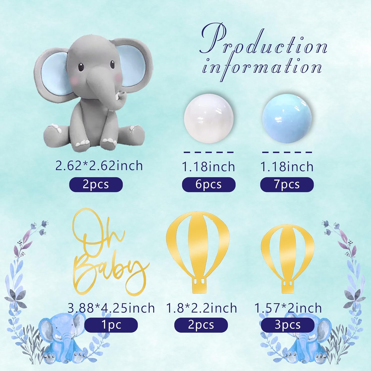Elephant Cake Decoration Baby  - Baby Food Grinder recension och pris