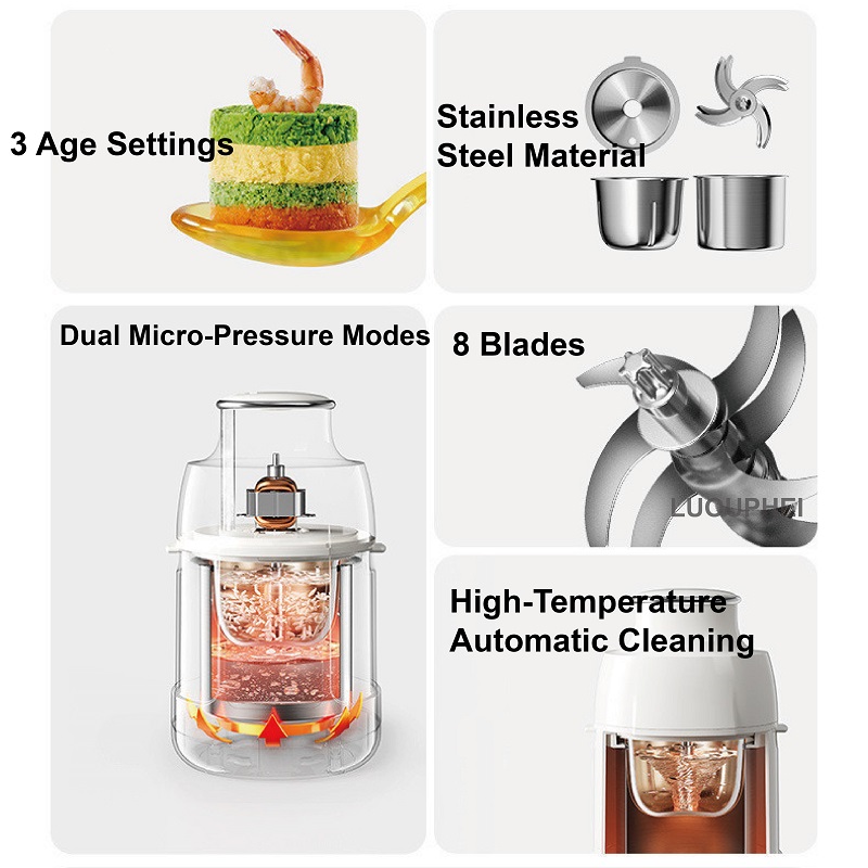220V Baby Food Processor All-S - Baby Food Grinder recension och pris