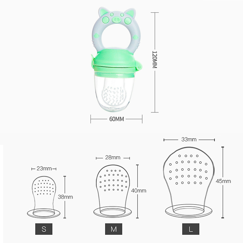 4pcs/set Silicone Fruit & Vege - Baby Food Pacifier recension och pris
