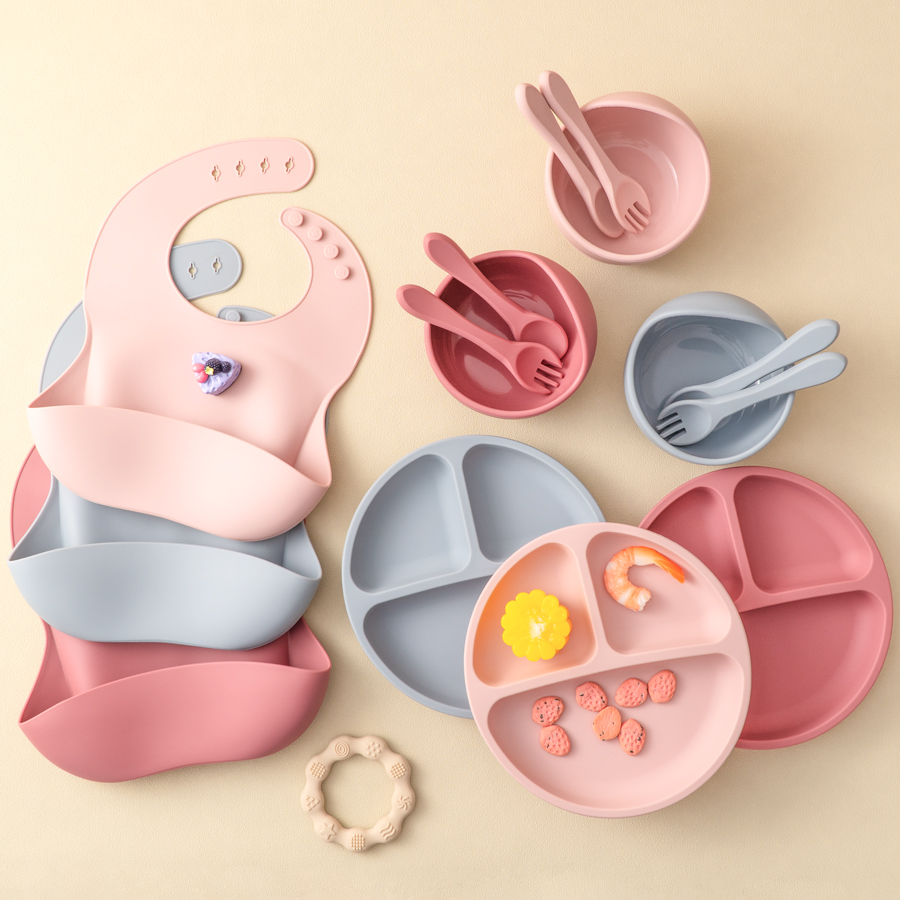 5Pcs Baby Silicone Feeding Set - Baby Food Pouches recension och pris