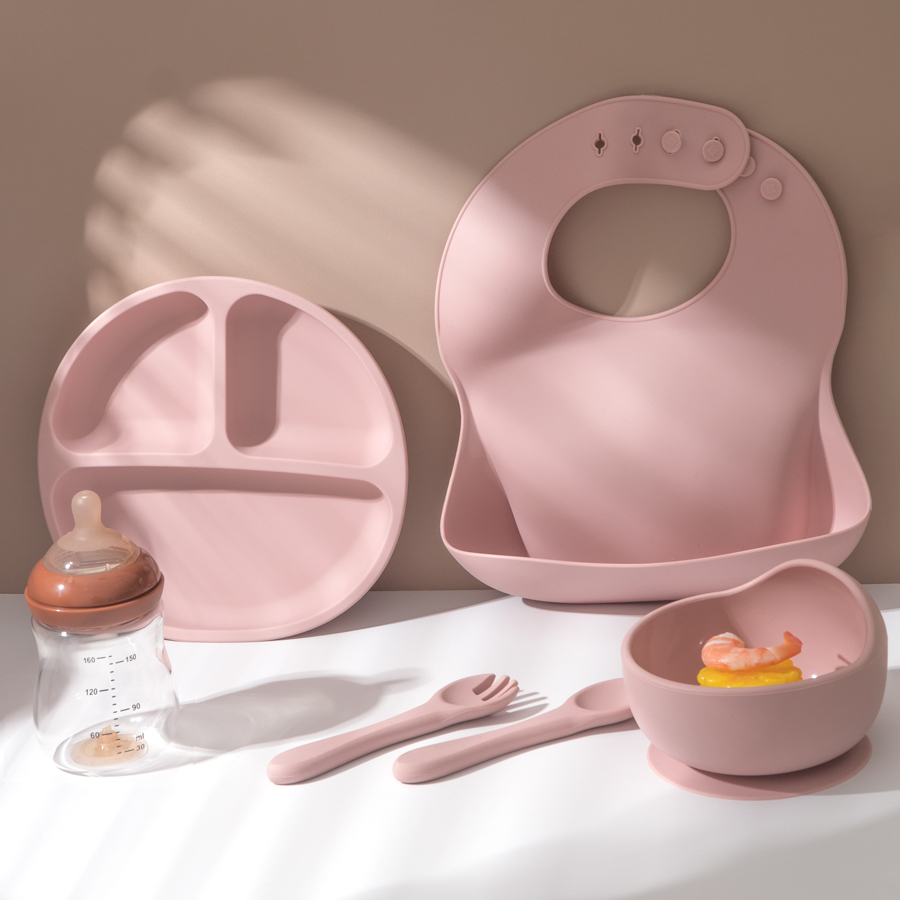 5Pcs Baby Silicone Feeding Set - Baby Food Pouches recension och pris