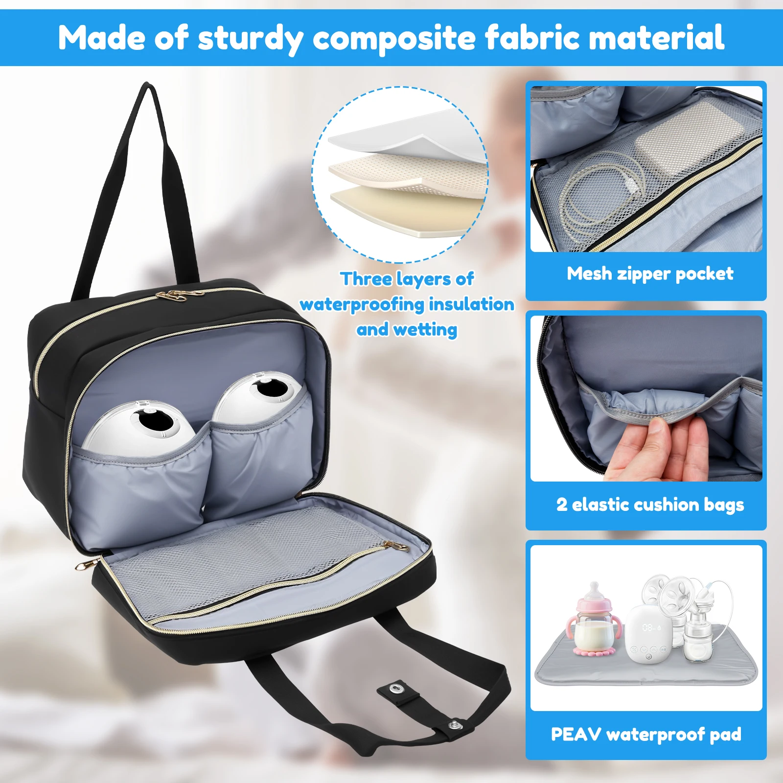 Breast Pump Storage Bag with I - Baby Food Pouches recension och pris