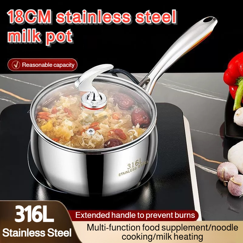 Stainless Steel Small Soup Pot - Baby Food Instant recension och pris