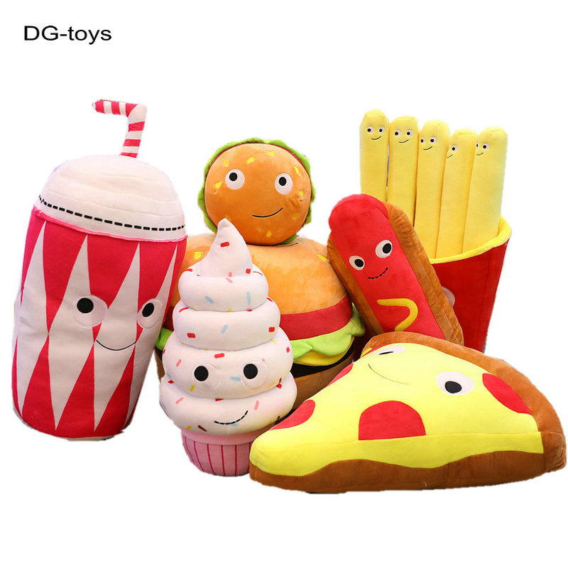 plush hamburger Pizza Toy ice  - Baby Food Doll recension och pris