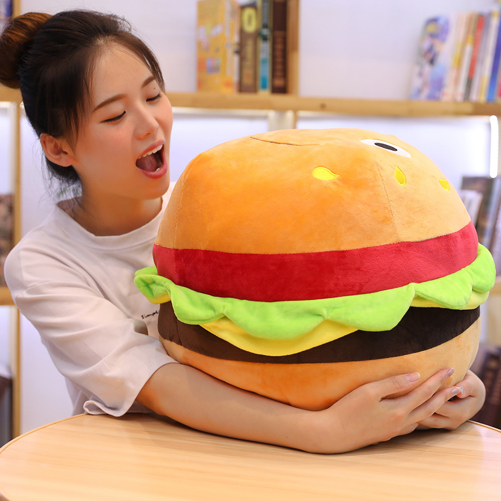 plush hamburger Pizza Toy ice  - Baby Food Doll recension och pris