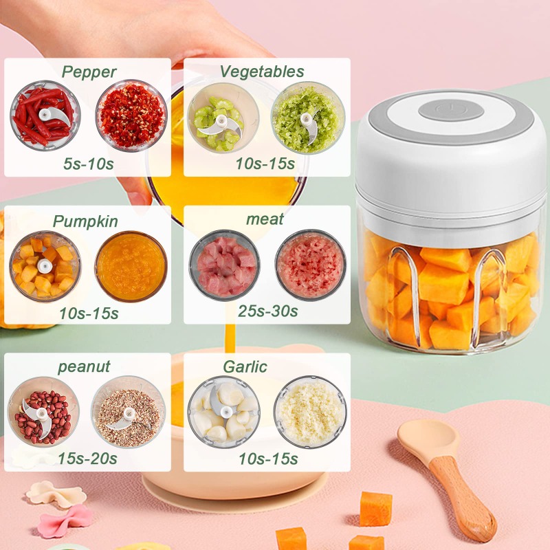 250ML Electric Garlic Grinder  - Baby Food Grinder recension och pris