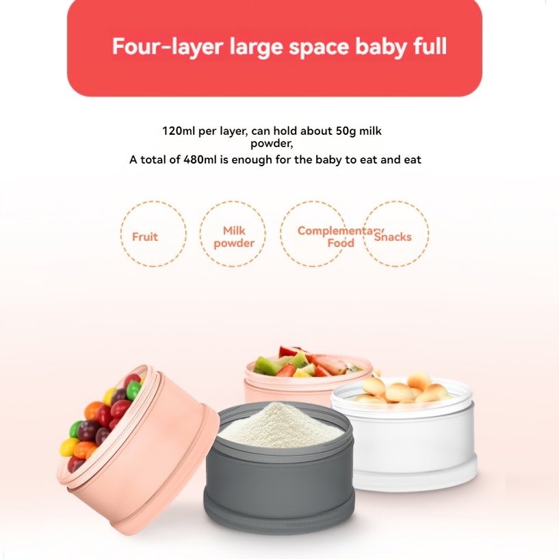 1pc Portable Four-Layer Milk P - Baby Food Nestle recension och pris