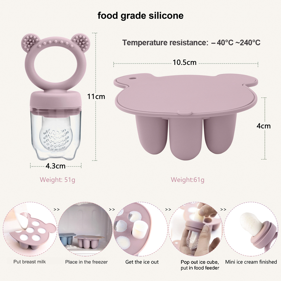 Baby Ice Cream Pops Silicone M - Baby Food Pacifier recension och pris
