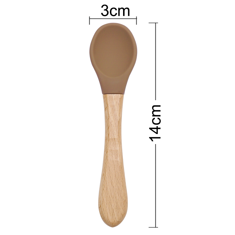 Feeding Wooden Handle Silicone - Baby Food Bites recension och pris