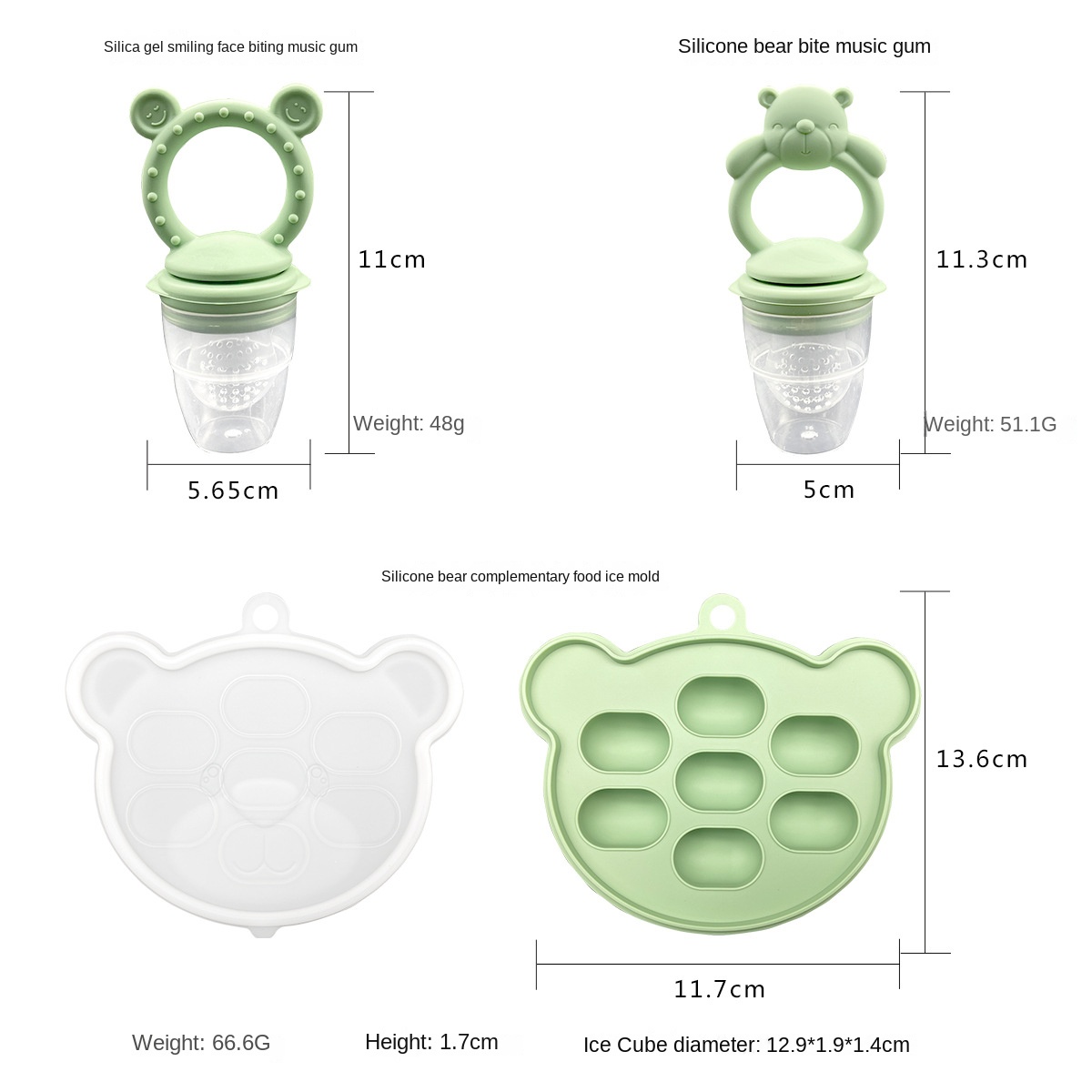 Food Grade Silicone Baby Teeth - Baby Food Bites recension och pris