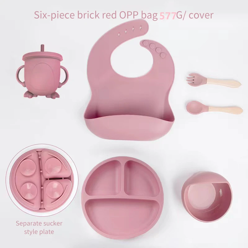 6 PCS Baby Meal Set Silicone S - Baby Food Pouches recension och pris