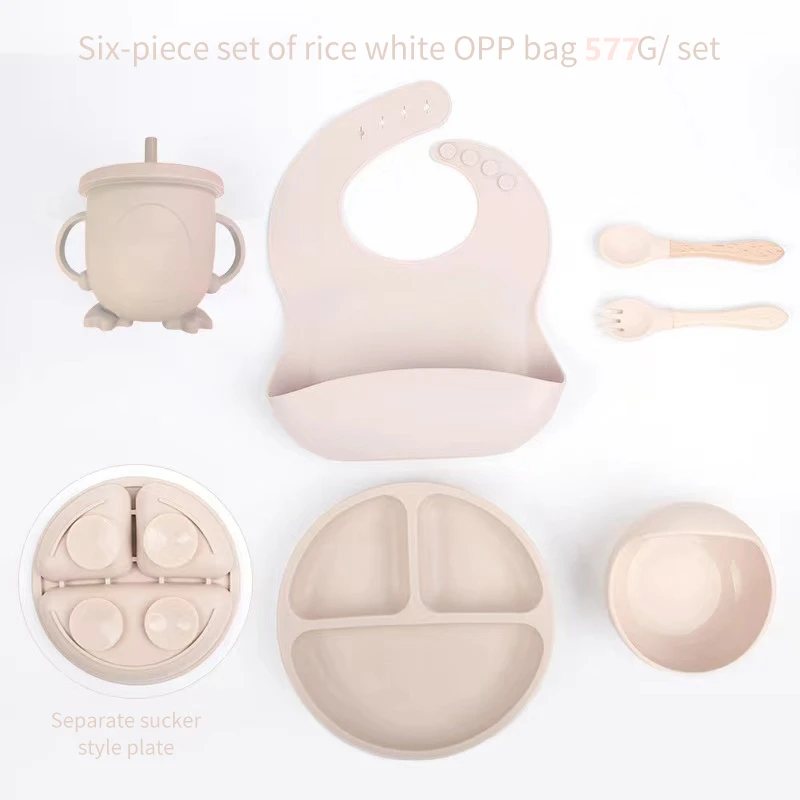 6 PCS Baby Meal Set Silicone S - Baby Food Pouches recension och pris